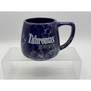 Pharmaceutical Rep Promo Coffee Mug Cup Collectable Blue Marbled